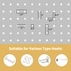 preview thumbnail 3 of 22, 4 Panel Pegboard Display Room Divider 5.6 FT Wooden Foldable Privacy Screen, Wood Room Divider