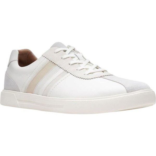 clarks white leather sneakers