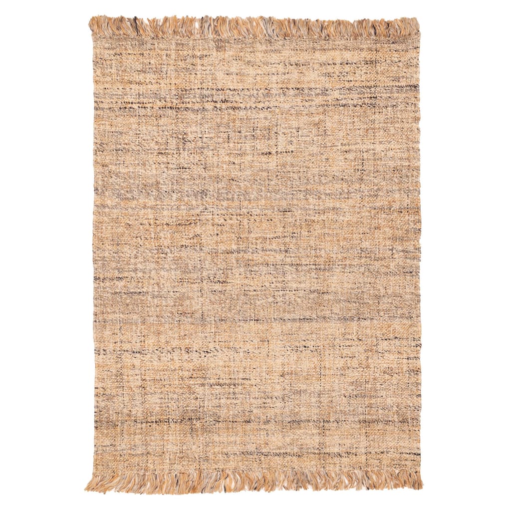 ECARPETGALLERY Flat-Weave Palas Denizli Beige, Tan Wool Rug - 5'7 x 7'7