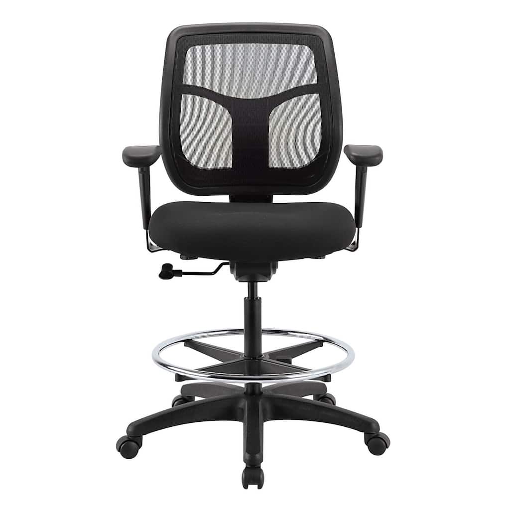 Eurotech Seating Apollo Drafting Stool, 23/33-inch Seat Height