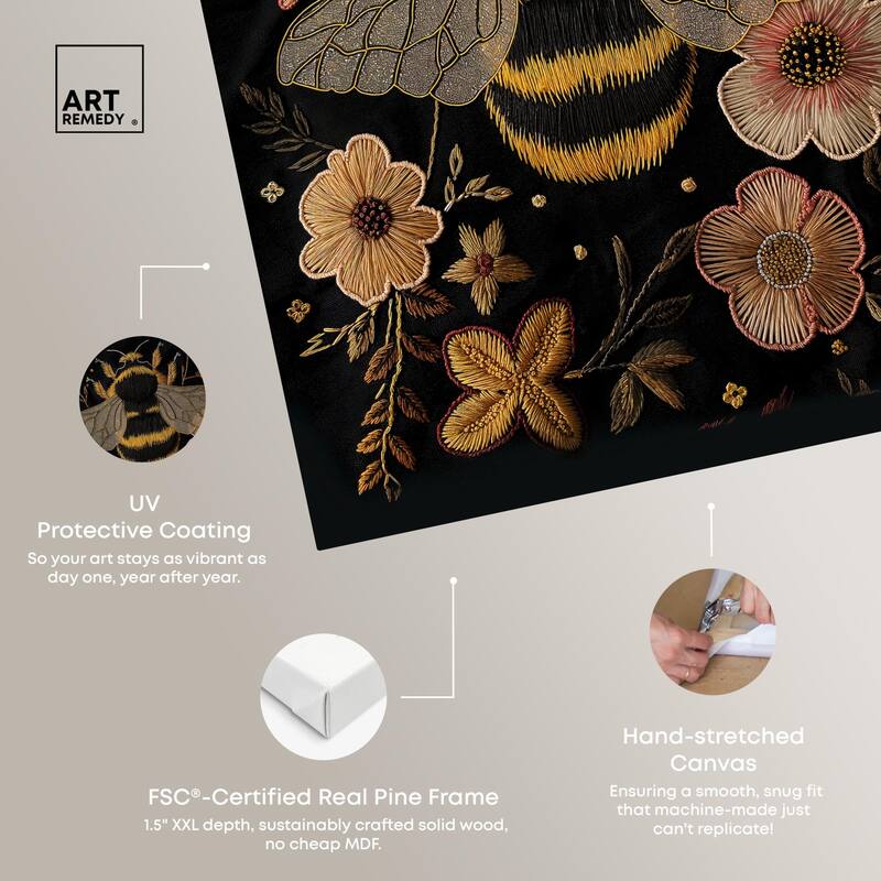 Honeyed Herald II Canvas by Art Remedy, Gallery Wrapped