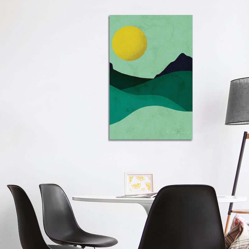 iCanvas "Chartreuse Moon" by Reyna Noriega Canvas Print - 40x26x1.5