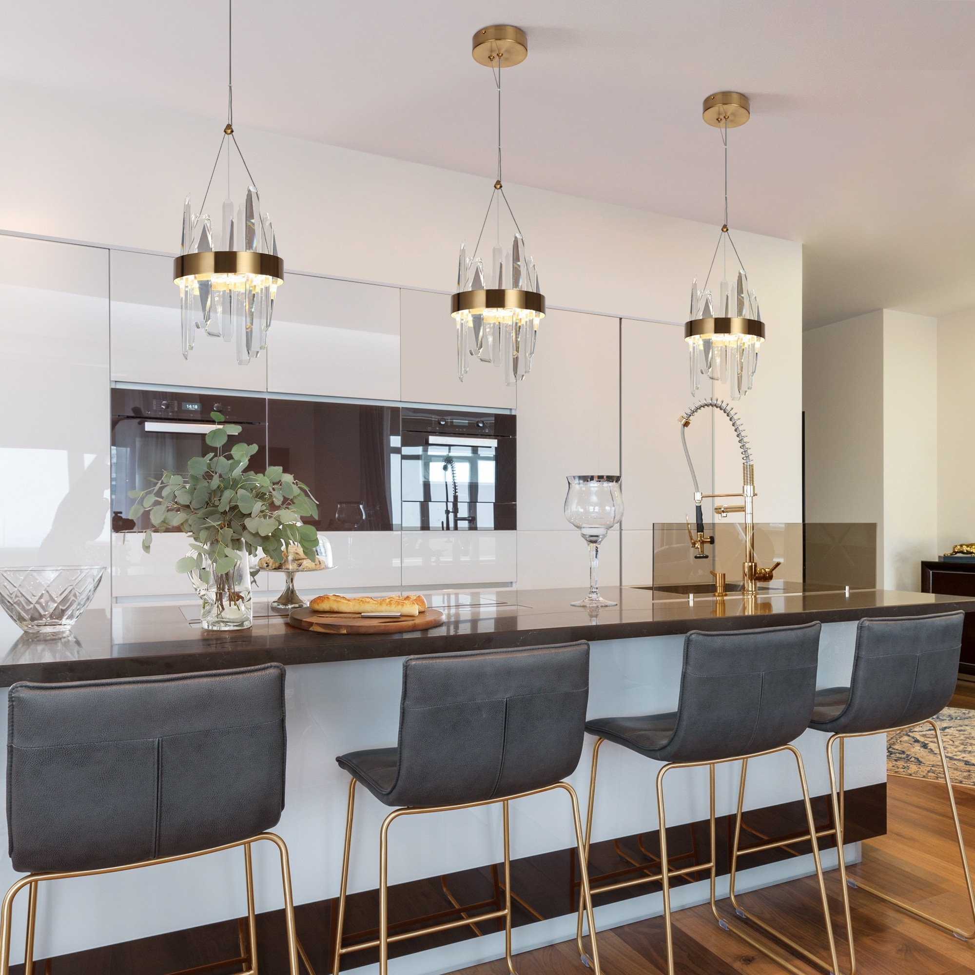 Crystal, Brass Kitchen Island Lights Bed Bath & Beyond