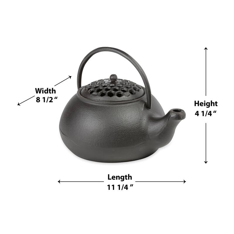 Cast Iron Wood Stove Kettle Steamer with Lattice Design