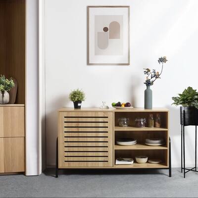 Homylin Wood White Sideboard Powder Coating Leg