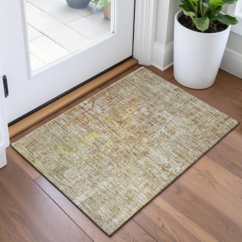 Premium Washable Super Soft Modern Ombre Mayfield Rug - Khaki - 1'8" x 2'6"