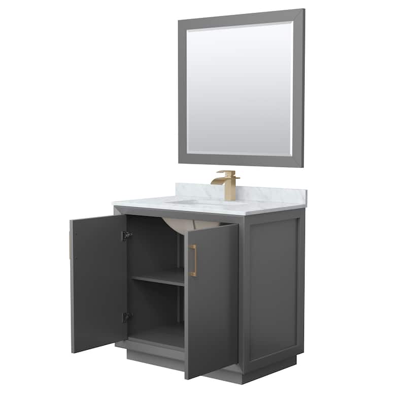 Wyndham Collection WCF414136S-NAT-UNSM34 Strada 36" Free Standing