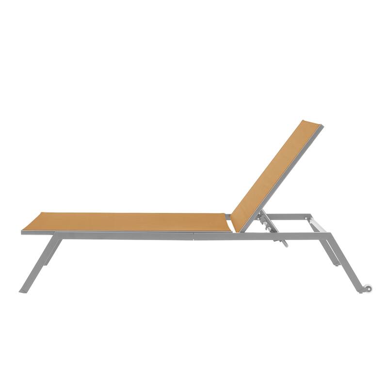 Corvus Torino Adjustable Sling Fabric Patio Chaise Lounge