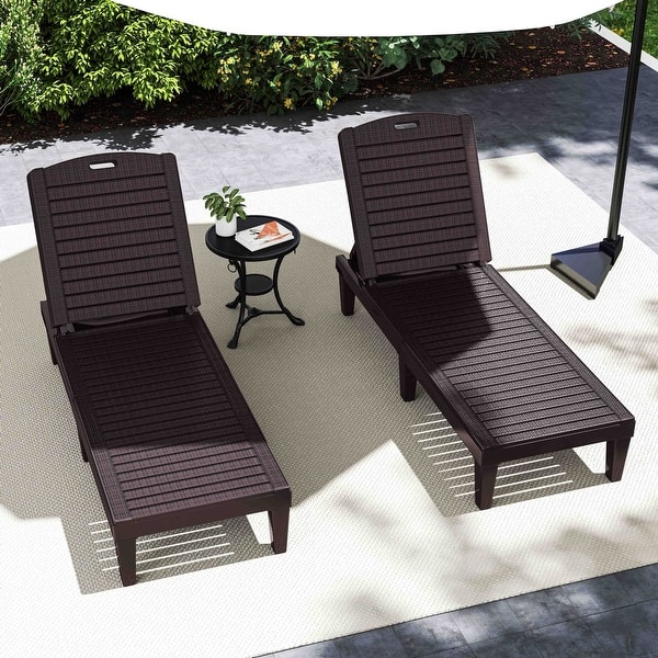 Outdoor Chaise Lounge Chairs (Set of 2