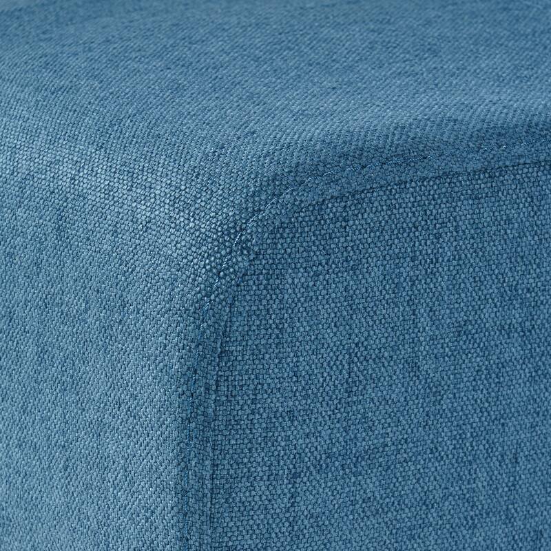 Modern Dining Chairs, Armless Upholstered Dining Chairs with T-Stitch Design, for Dining Rooms, Set of 2, Light Blue