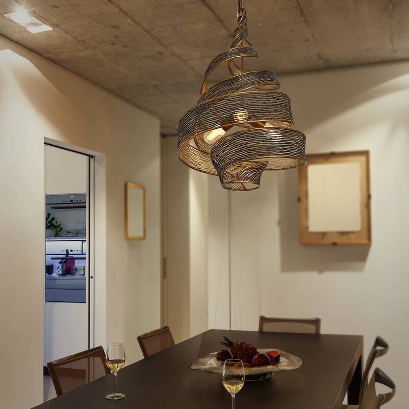 Varaluz Flow 3-Light Twist Pendant