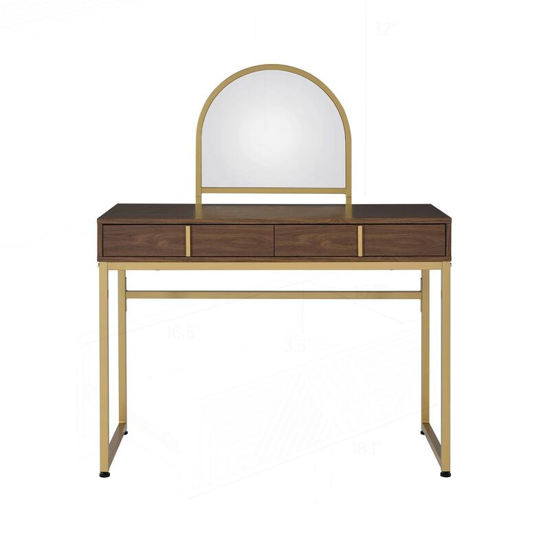 Versatile Vanity Desk with Mirror and Jewelry Tray for Stylish Organization
