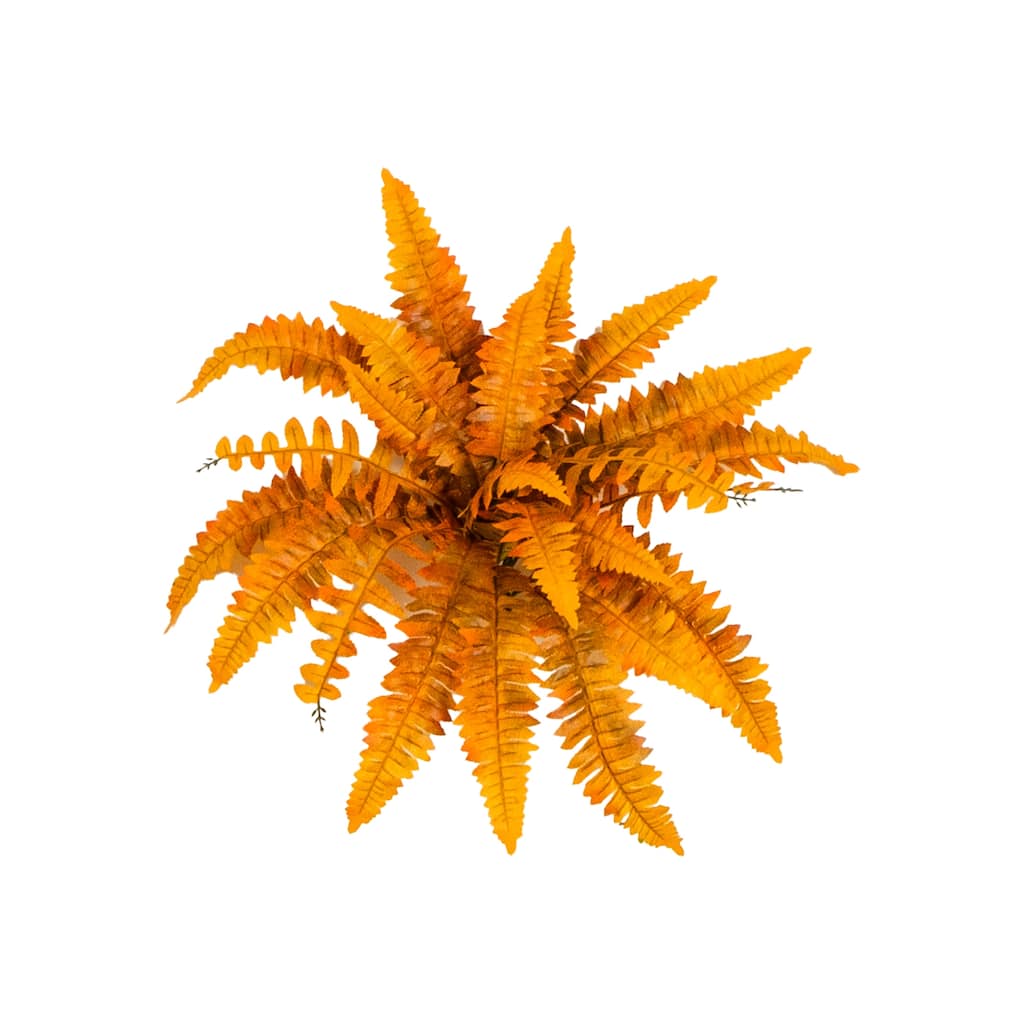 19-in Autumn Artificial Fall Boston Fern - Set of 6 - Green