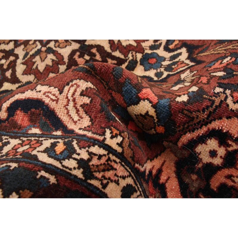 ECARPETGALLERY Hand-knotted Kayseri Vintage Brown Wool Rug - 4'6 x 6'11