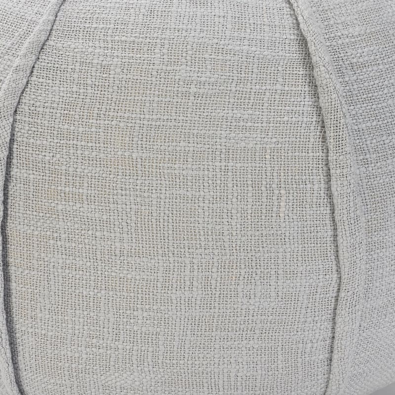 18-Inch Cotton Patchwork Pouf Ottoman for Living Room or Bedroom