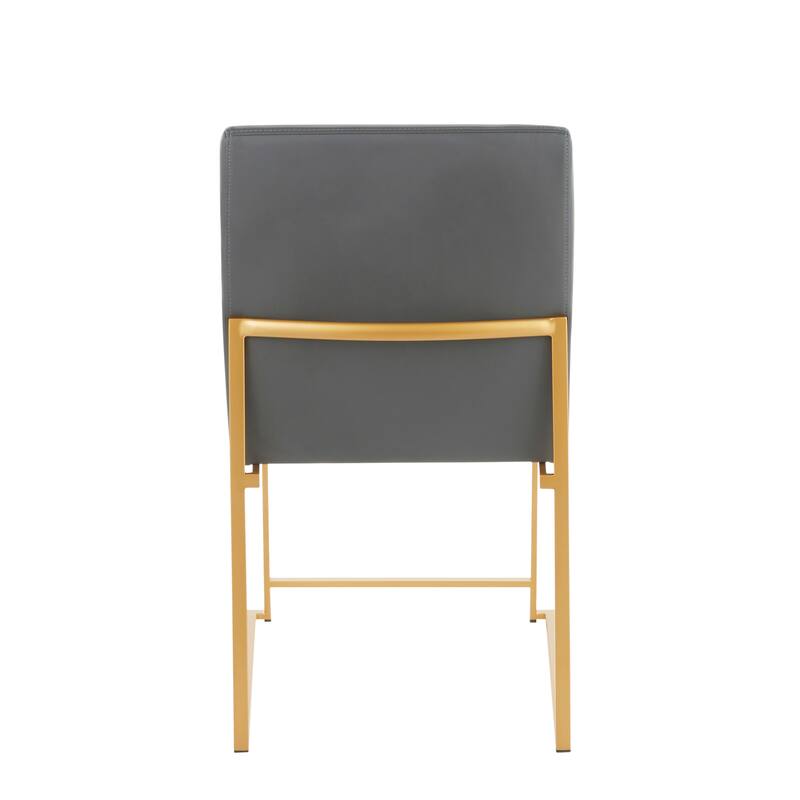Silver Orchid Forrest Gold High Back Dining Chair - Set of 2