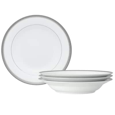 Noritake Charlotta Set Of 4 Rim Soup Bowls, 9", 27 Oz.