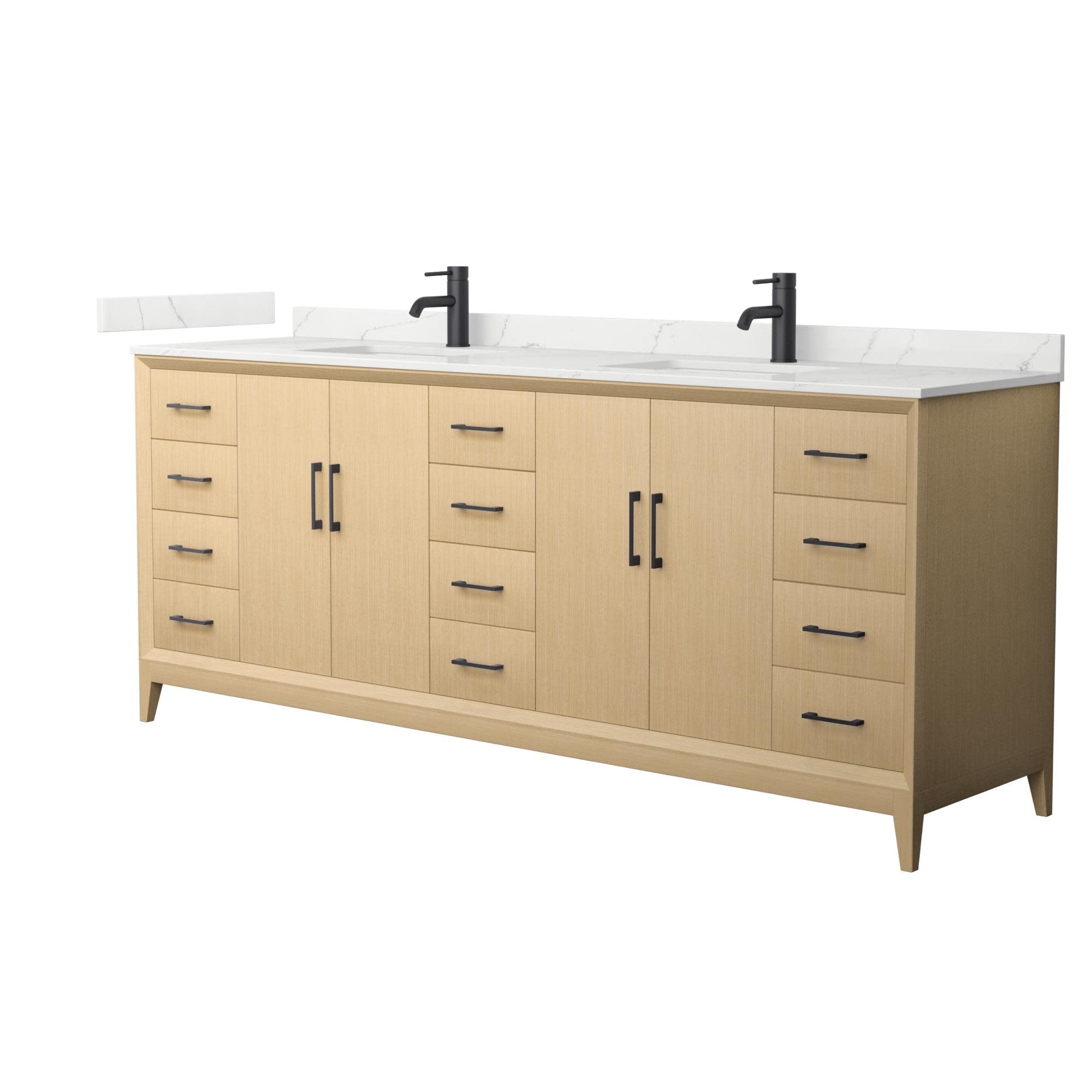 Wyndham Collection WCH7575-84D-QTZ-UNSMXX Janna 84" Free Standing
