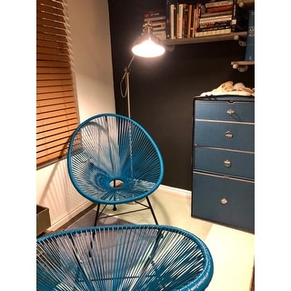 Sarcelles Modern Wicker Patio Chairs by Corvus (Set of 2)