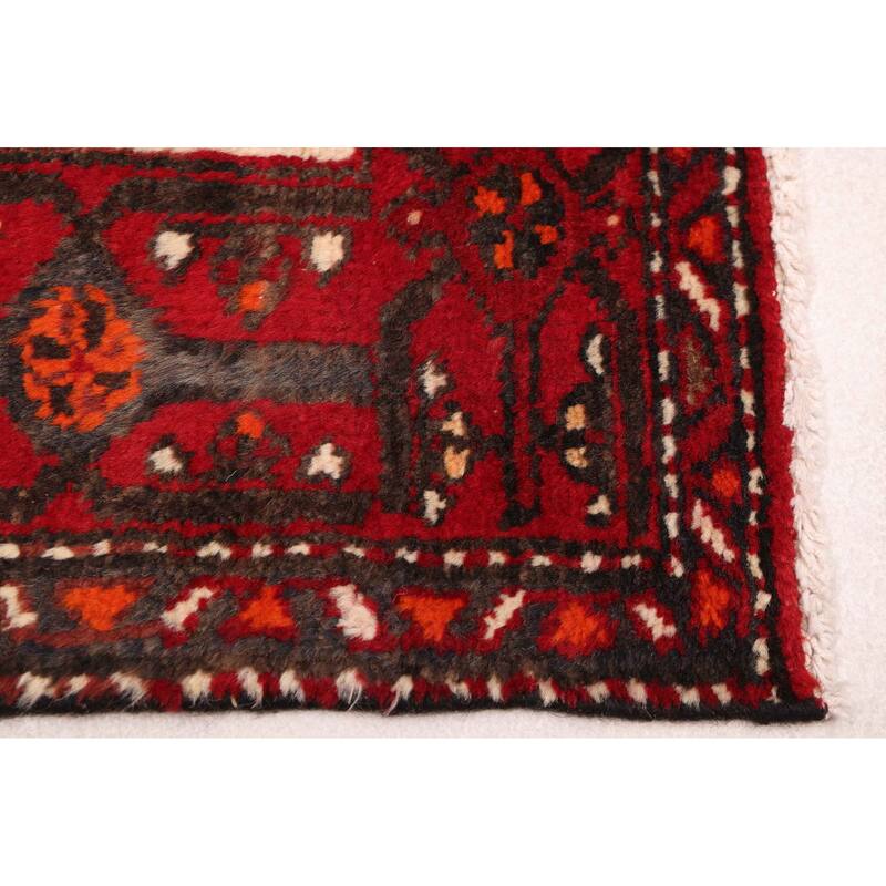 ECARPETGALLERY Hand-knotted Andelz Red Wool Rug - 3'2 x 6'9