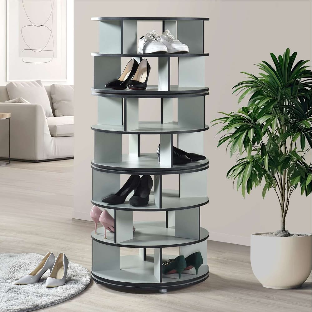 7-Tier Revolving Shoe Rack