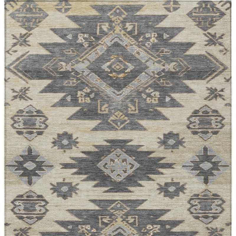 HomeRoots Tribal Transitional Rectangle Outdoor Rug