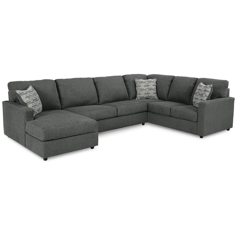 Signature Design by Ashley Edenfield 3-Piece Sectional with Chaise - 139"W x 89"D x 35"H