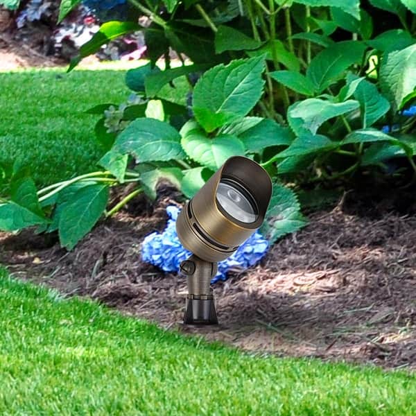 Juniper Supply 400 Lumen LED Spot Light in Cast Brass Finish - Bed Bath ...