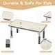 preview thumbnail 7 of 12, Kids Table and 4 Chair Set Height Adjustable Toddler Table Set