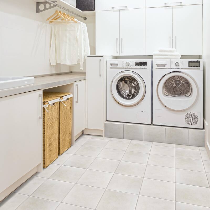 Merola Tile Klinker Retro Blanco 12-3/4" x 12-3/4" Ceramic Floor and Wall Tile