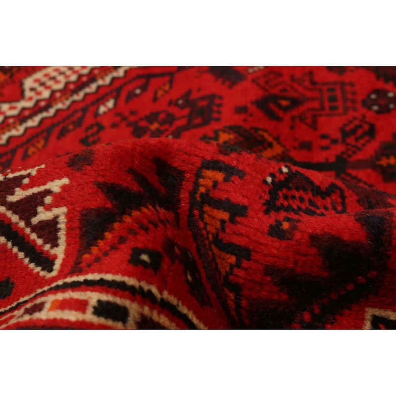 ECARPETGALLERY Hand-knotted Melis Red Wool Rug - 6'8 x 9'9