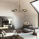 preview thumbnail 22 of 45, Modern Multi-Light Large Black Gold Sputnik Chandelier Metal Pendant Lights for Dining Room
