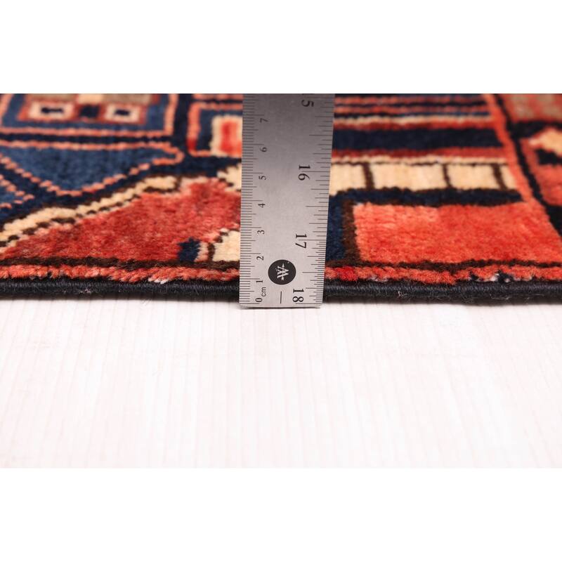 ECARPETGALLERY Hand-knotted Andelz Dark Red Wool Rug - 5'7 x 10'3