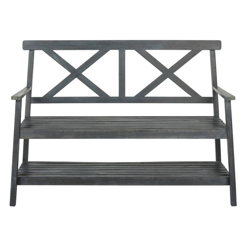 SAFAVIEH Outdoor Beatrijs Bench - 49Wx22Dx35H