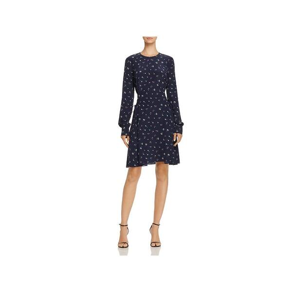 Shop Theory Womens Casual Dress Silk Knee Length 12 Free