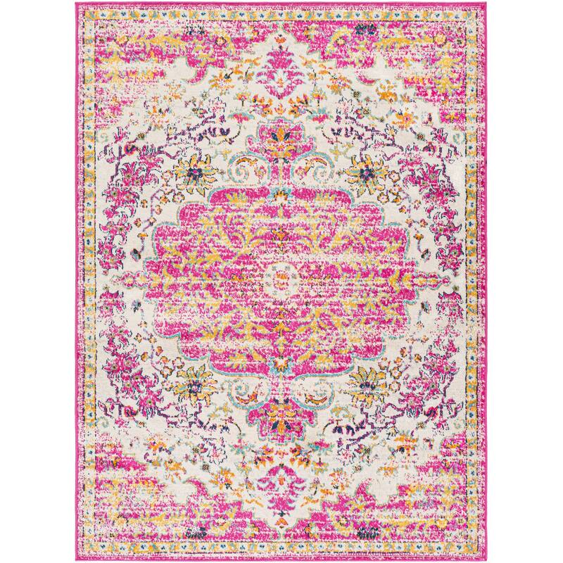 Livabliss Vintage Floransa Medallion Area Rug