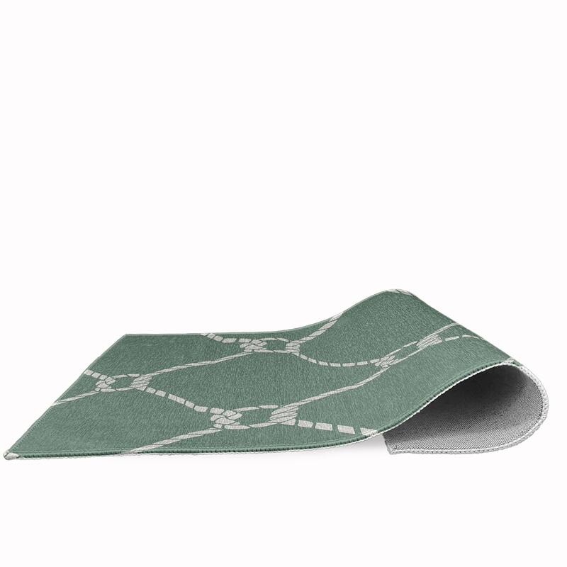 Ahoy Nautical Chenille Rug