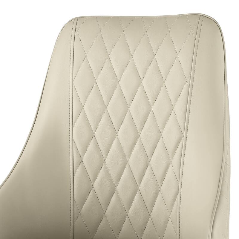 Faux Leather Upholstered Dining Chairs Set of 2 - 35.63"H x 17.72"W x 17.32"D