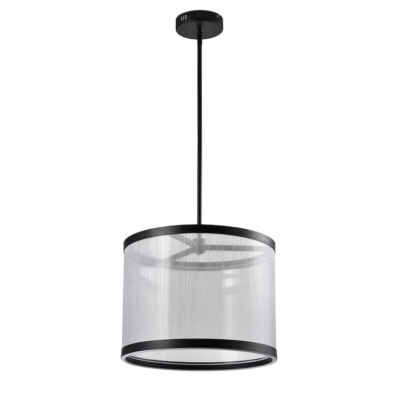 Artcraft Cora Integrated LED Pendant - Black Finish