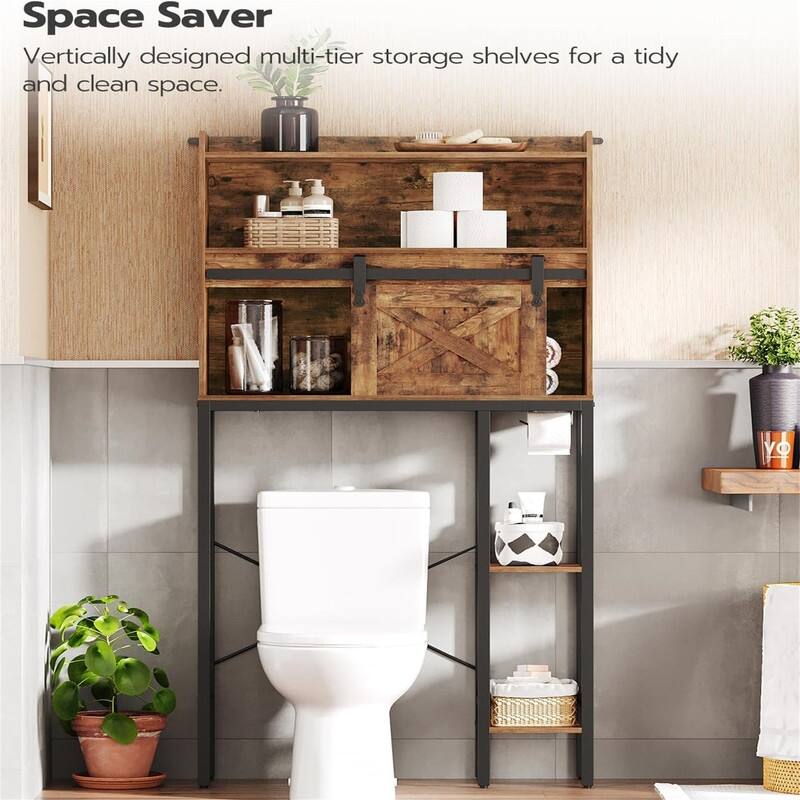 Over The Toilet Storage - 32.3"D x 9.4"W x 59.8"H