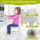 preview thumbnail 3 of 5, Toddler Craft Table & Chair Set Kids Art Table w/ Paper Roll Holder