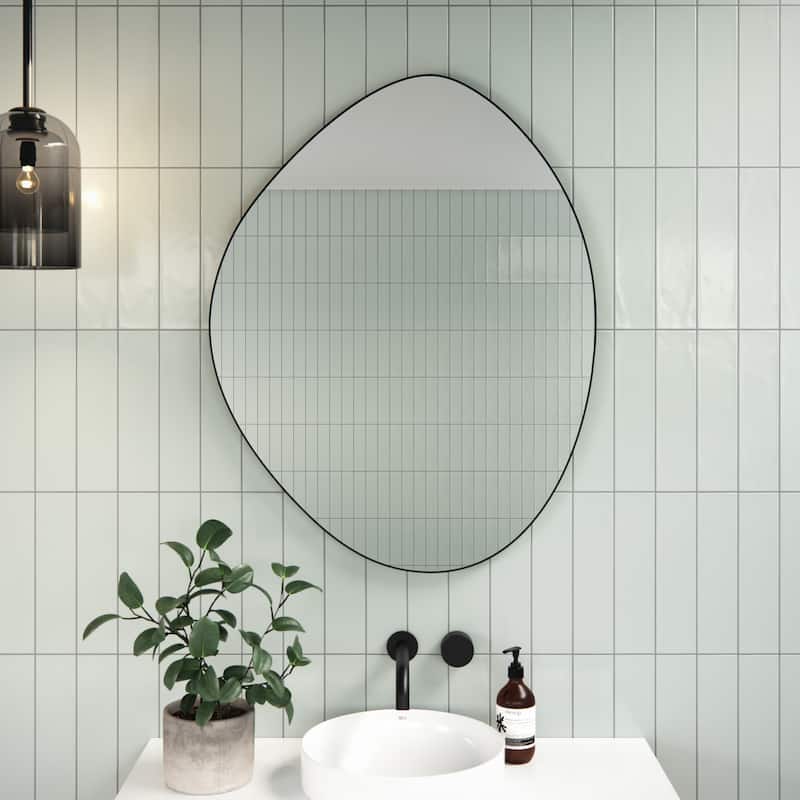 Starla 28 in. x 36 in. Pebble Mirror