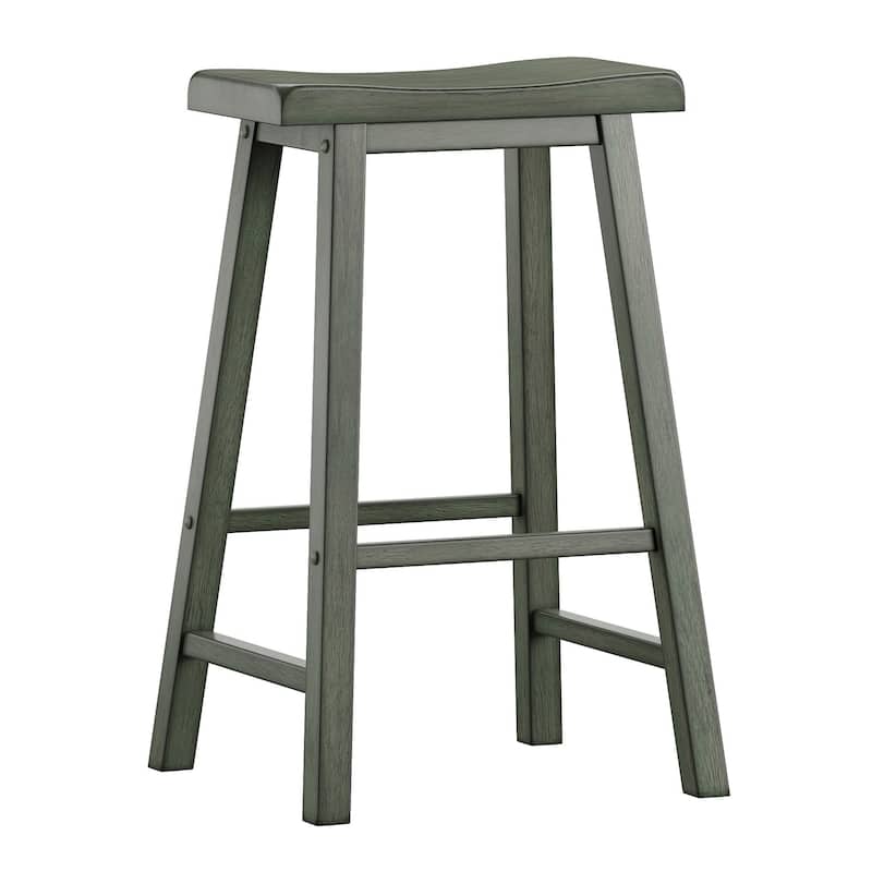 Salvador II Saddle Seat Backless Bar Stools (Set of 2) by iNSPIRE Q Classic