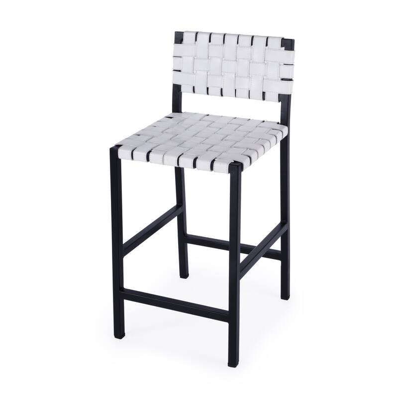 Bromley Iron and Leather 24.5" Counter Stool