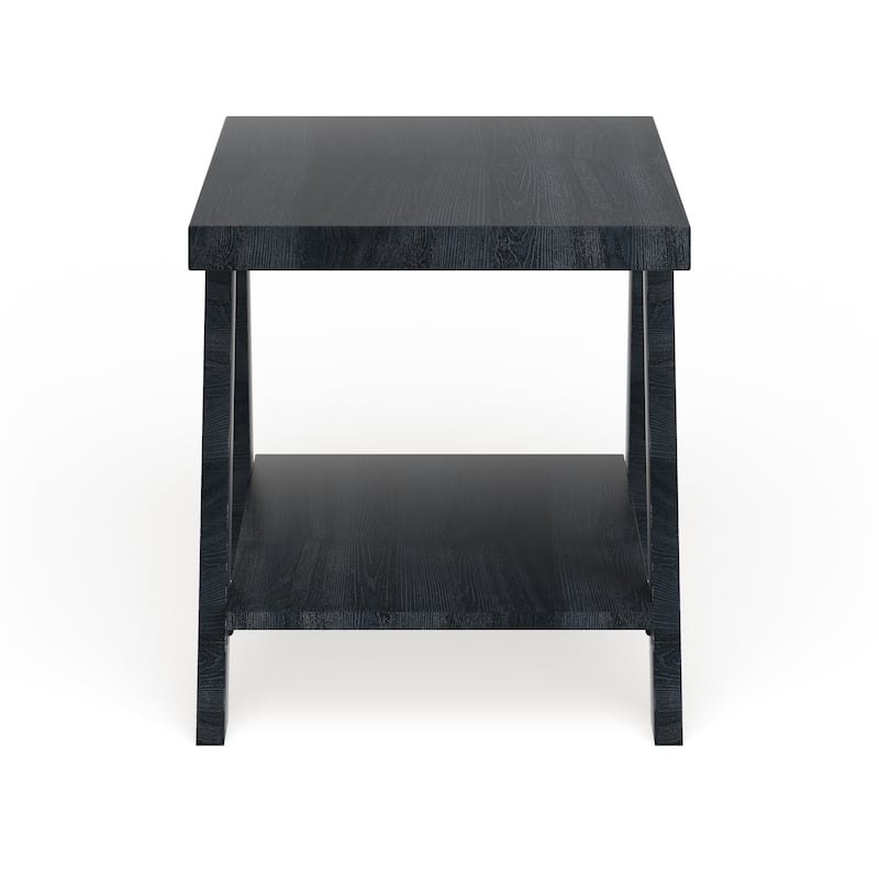 The Gray Barn Cedar Ridge Contemporary Replicated Wood Shelf End Table