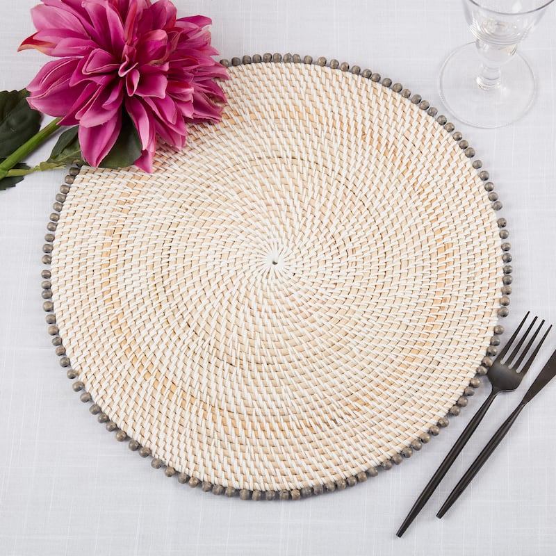 Beaded Edge Design Table Mats (Set of 4)