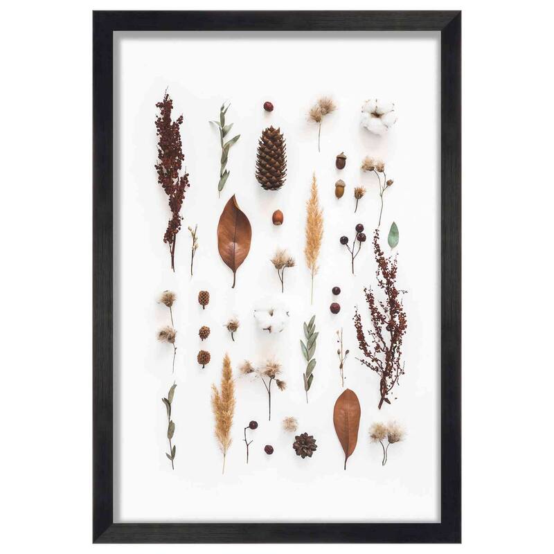 12x15 Shadow Box 1" Depth Black Picture Frame - UV Acrylic, Backing, Hanging Hardware