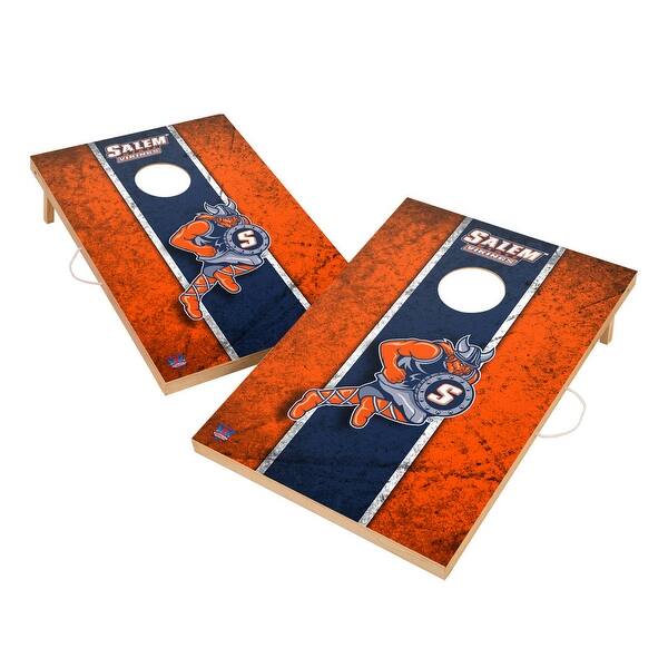 slide 2 of 5, Vintage Salem State University Vikings Regulation 2x4 Cornhole Set