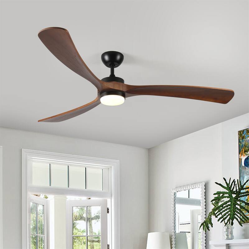 72" Ceiling Fan with Lights,Wood Bladesand and Remote Control