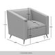 preview thumbnail 17 of 24, CraftPorch Corduroy Modern and Glamorous Velvet Upholstered Arm Chair